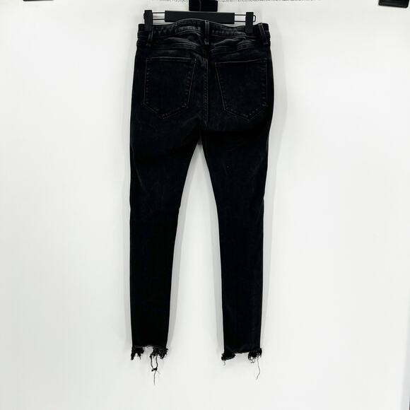 Abercrombie & Fitch Mid Rise Super Skinny Ankle Black Jeans 28/6L - Picture 5 of 6